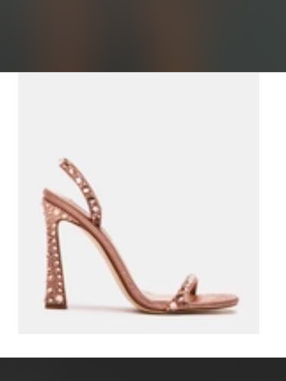 Steve Madden Rose Gold Studded Slingback Heels